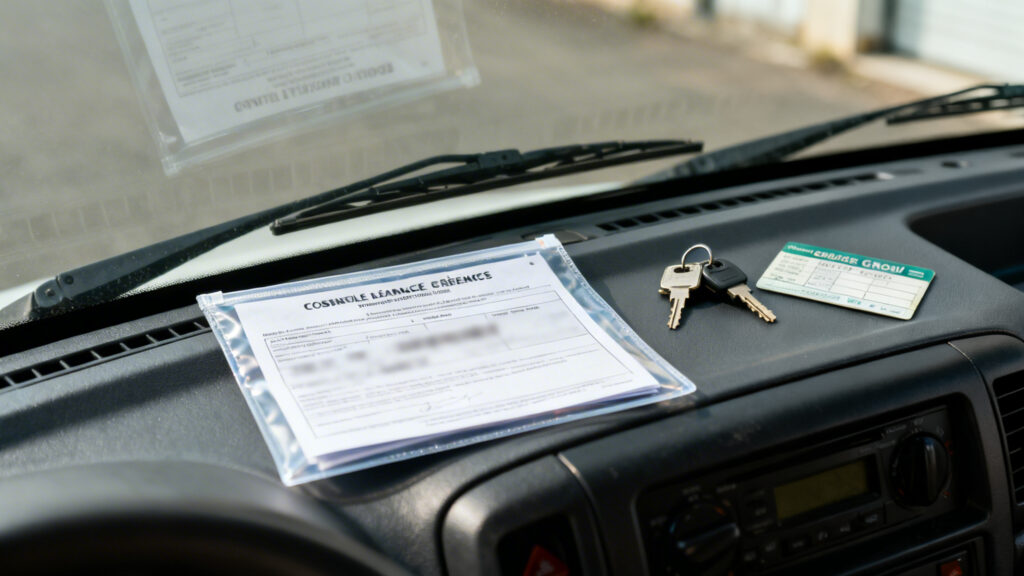 Copie conforme de licence à bord d’un VUL