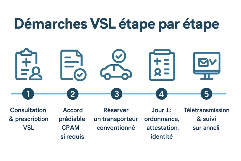 Étapes CPAM pour obtenir un VSL remboursé