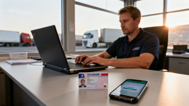 Connexion à Hub Pro Transport avec documents prêts