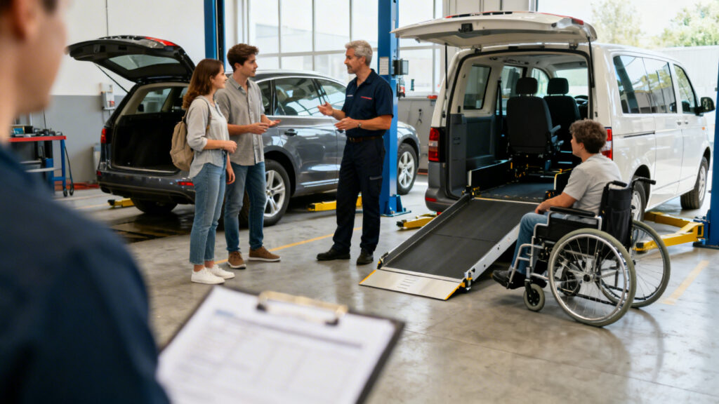 Comparer neuf, occasion et aménagement avec carrossier TPMR