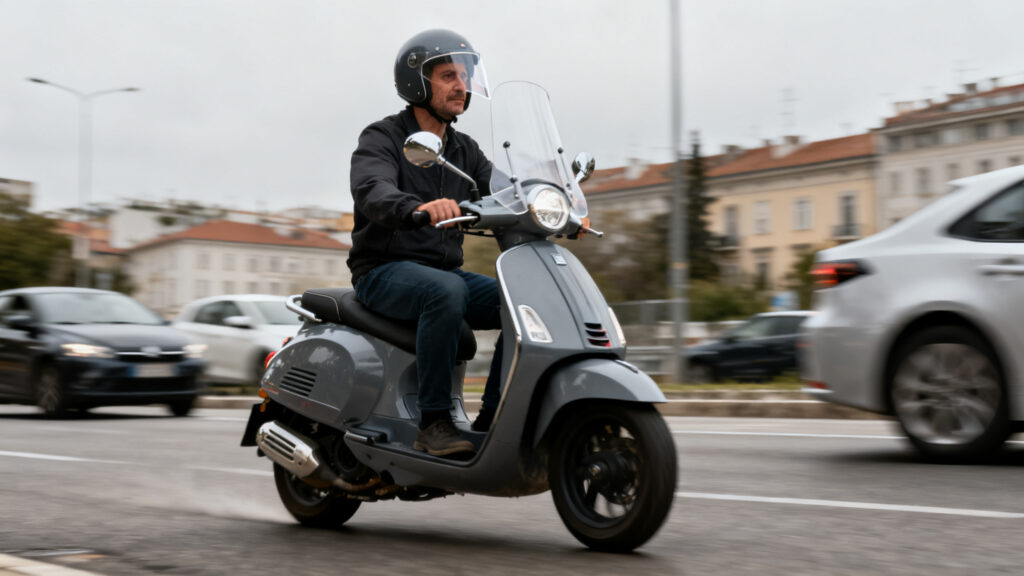 Jet bien ajusté en ville avec visière longue pour meilleure protection