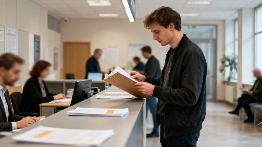 Dossier d’autorisation de stationnement taxi remis au guichet