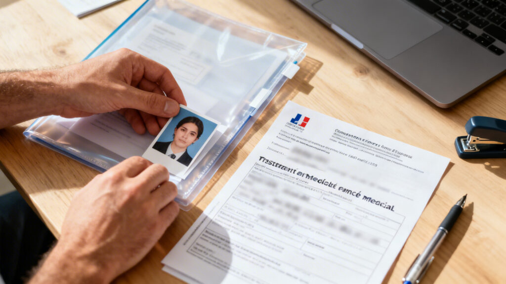 Dossier de carte professionnelle taxi moto prêt au dépôt