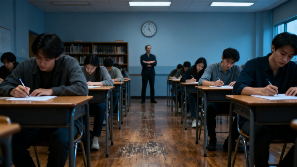 Candidats à l’examen VTC en salle CCI