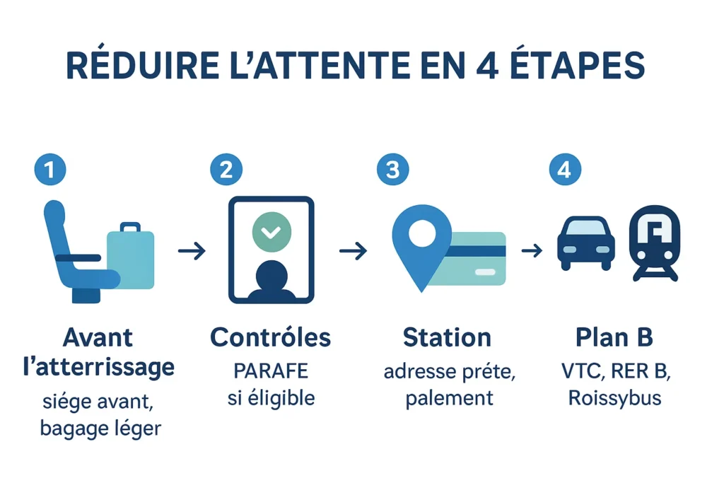 Conseils pour réduire l’attente taxi et accélérer la prise en charge