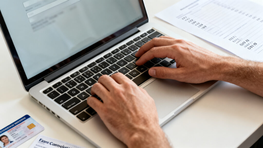 Saisie du numéro NEPH et date d’examen sur RdvPermis