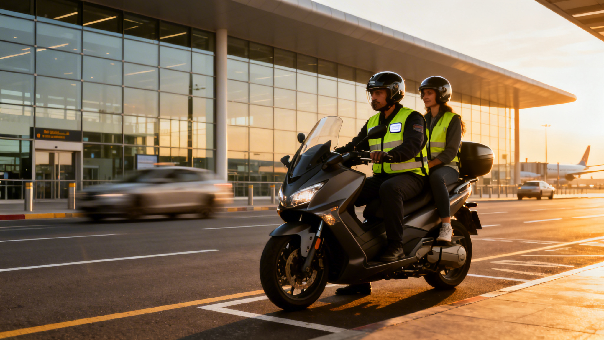 Moto taxi à Paris pour aéroports et gares, tarifs taxi moto