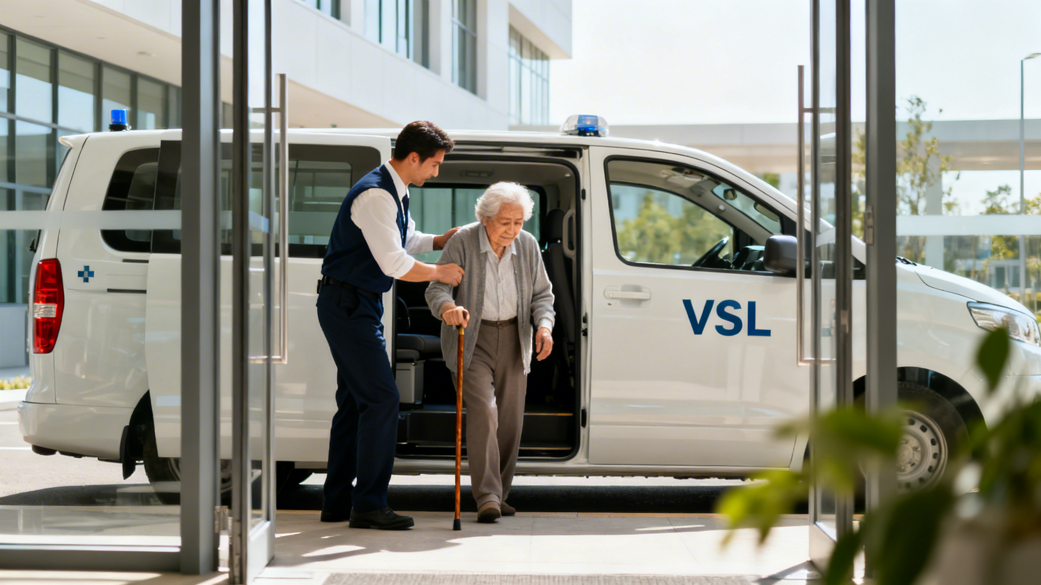 Scène illustrant comment devenir taxi ambulancier VSL