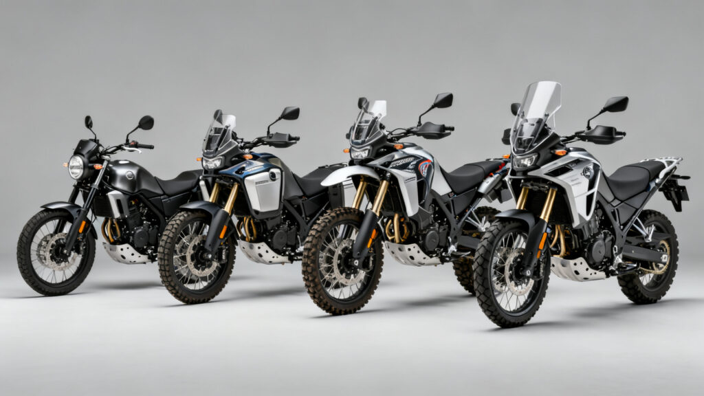 Standard, World Raid, Extreme et Explore alignées