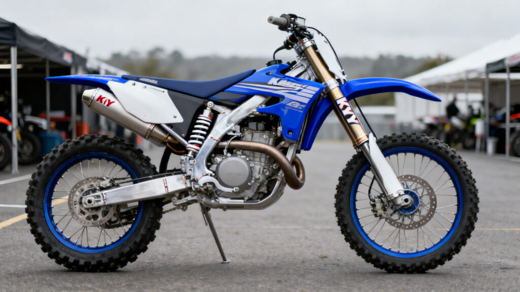 Fourche KYB, disque avant et moteur 2 temps YZ 125