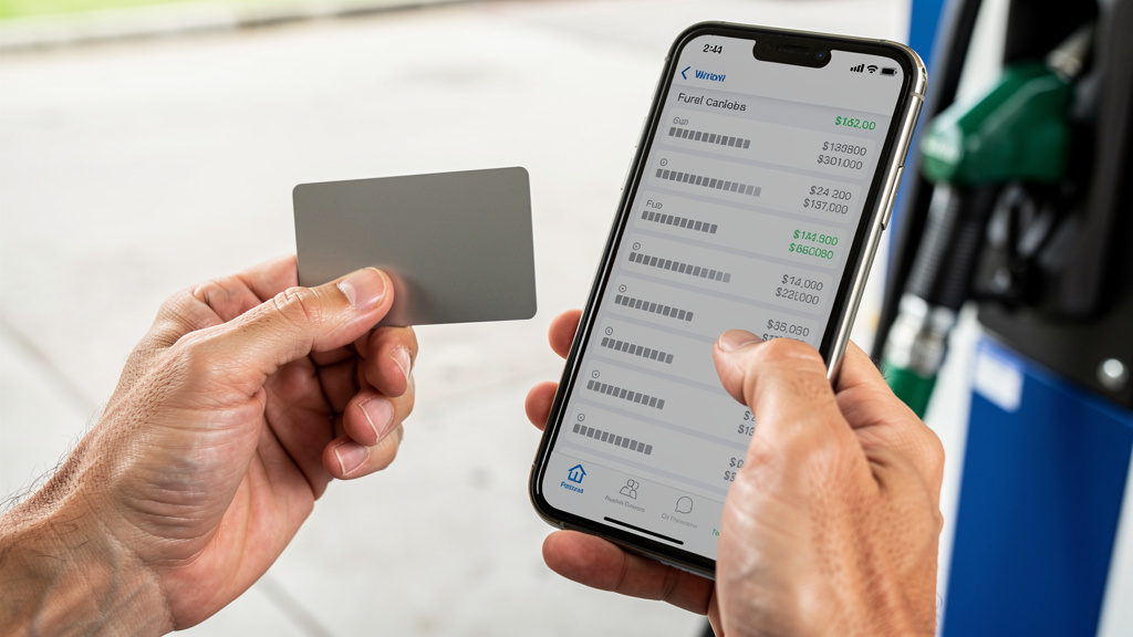 Smartphone et carte carburant liés aux intégrations télématiques