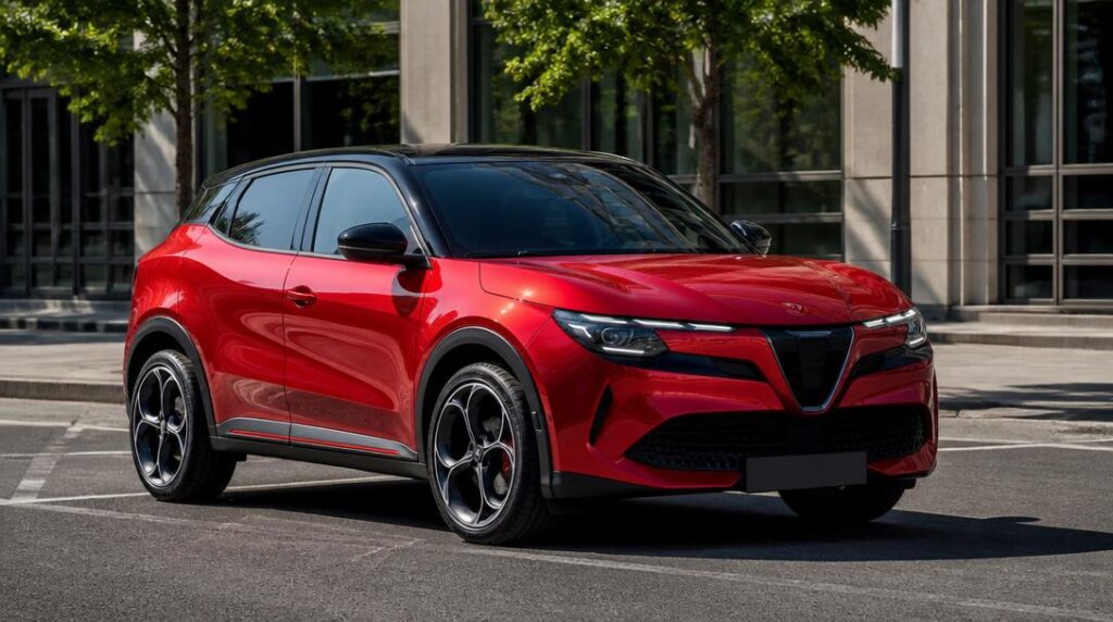 Alfa Romeo Junior, crossover italien rouge