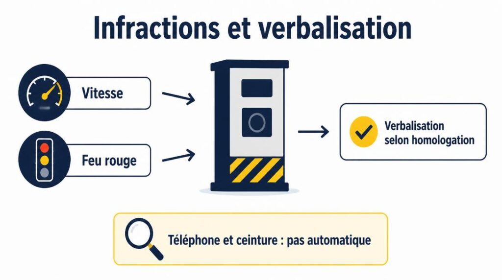 Infractions détectées par un contrôle automatisé