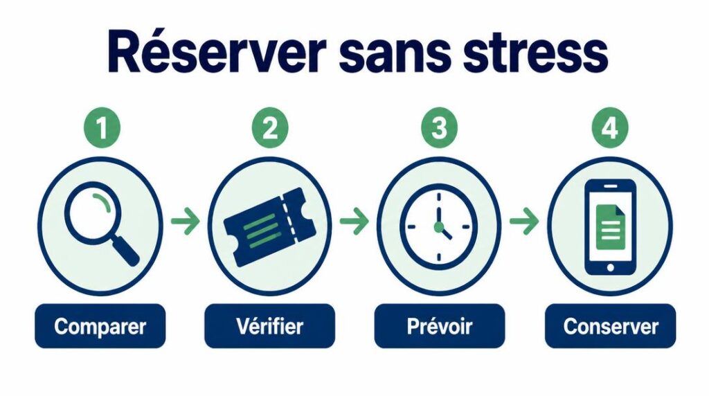 Étapes pour réserver un billet train international